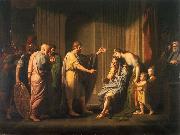 Benjamin West Cleombrotus Ordered into Banishment by Leonidas II, King of Sparta oil painting picture wholesale